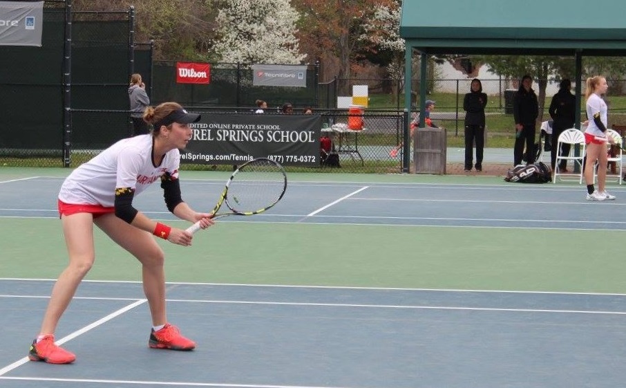 Nataliya playing tennis